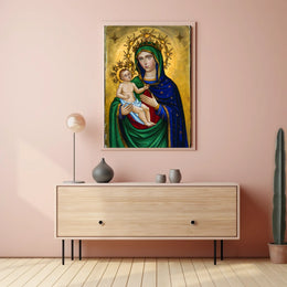 Christian Art  Virgin Mary Poster