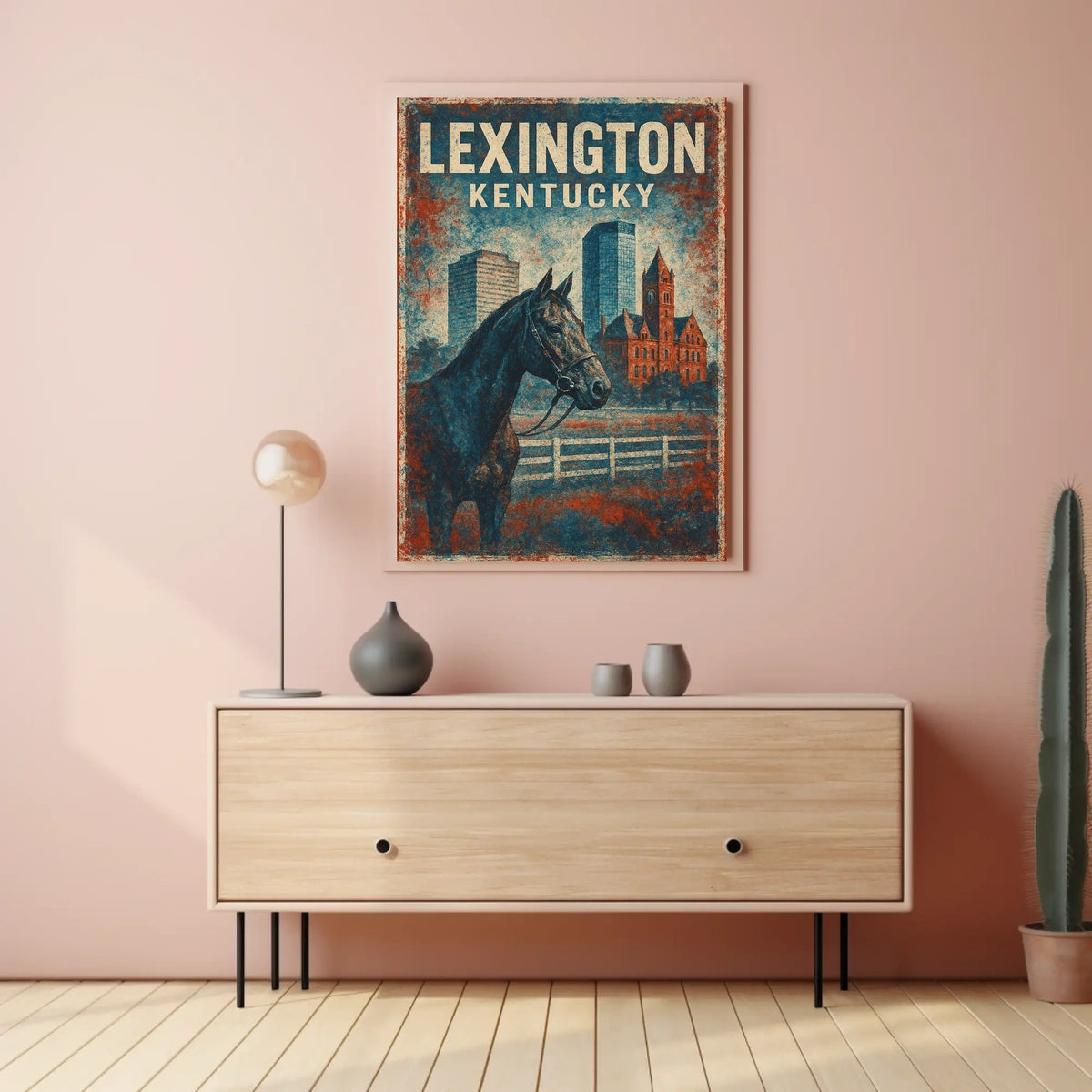 Lexington Equestrian Culture Enthusiast Vintage Poster