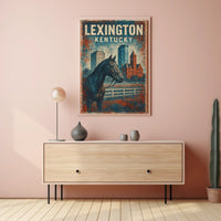 Lexington Equestrian Culture Enthusiast Vintage Poster
