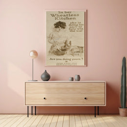 Wartime Food Conservation Vintage Patriotic Propaganda Poster PosterGoat