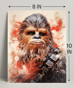 Galactic Warrior Portrait Poster