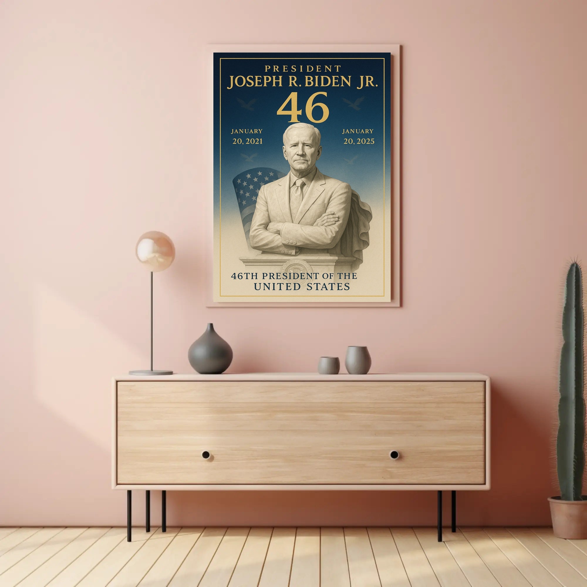 Joseph R. Biden Jr. 46th President Poster PosterGoat