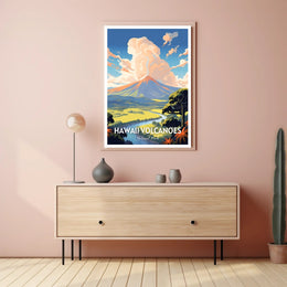 Hawaii Volcanoes National Park Scenic Poster Print