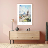 Warsaw Skyline Poster PosterGoat