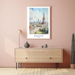 Warsaw Skyline Poster PosterGoat