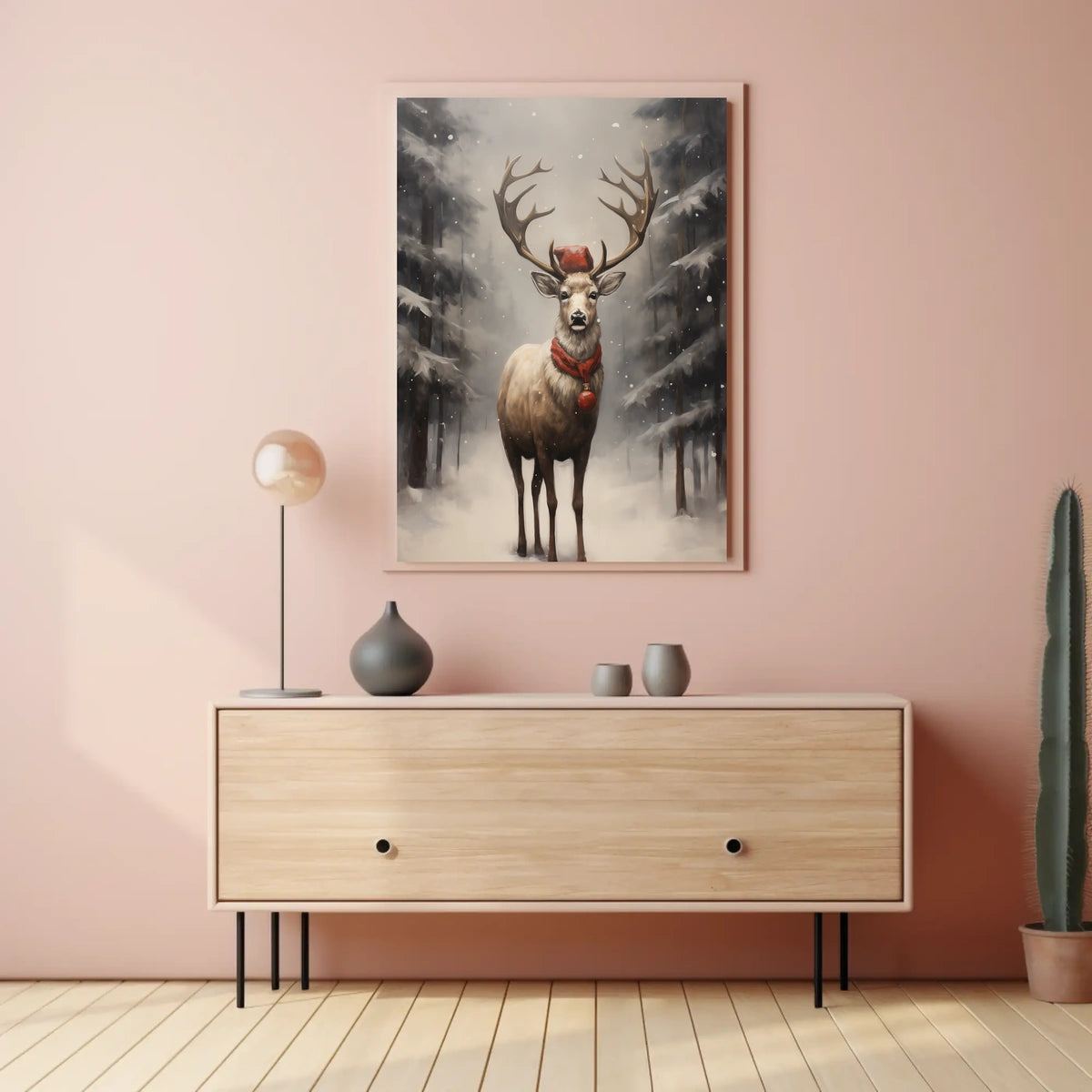 Winter Wonderland Stag Poster