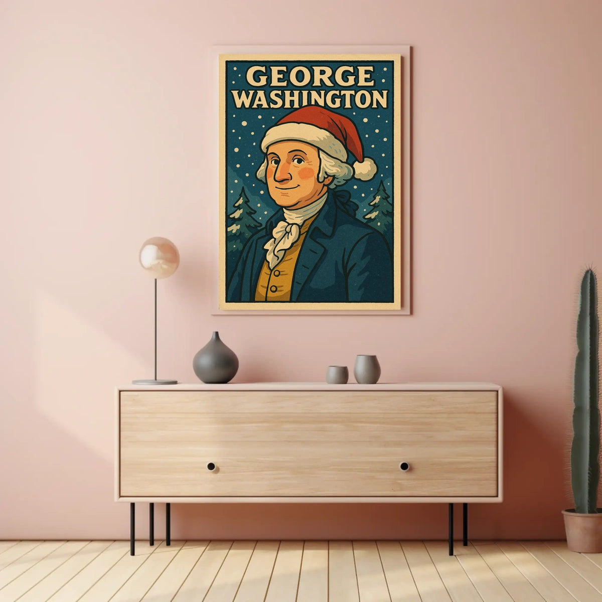 George Washington In Festive Attire Poster