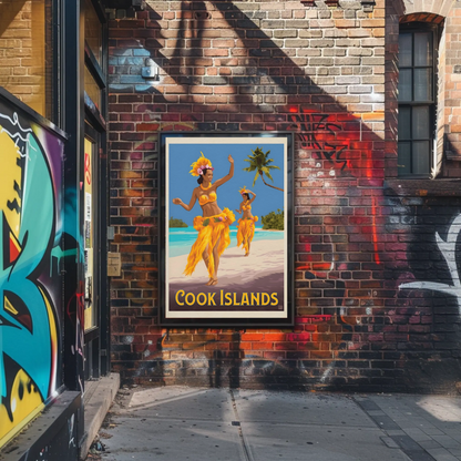 Cook Islands Vintage Poster