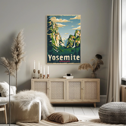Yosemite National Park El Capitan Travel Poster