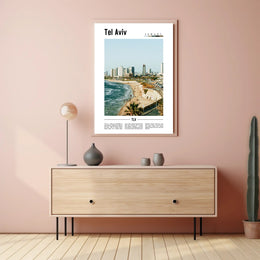 Tel Aviv Vibrant Cityscape Urban or Cityscape Poster PosterGoat