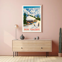 Sun Valley Ski Retreat Poster PosterGoat