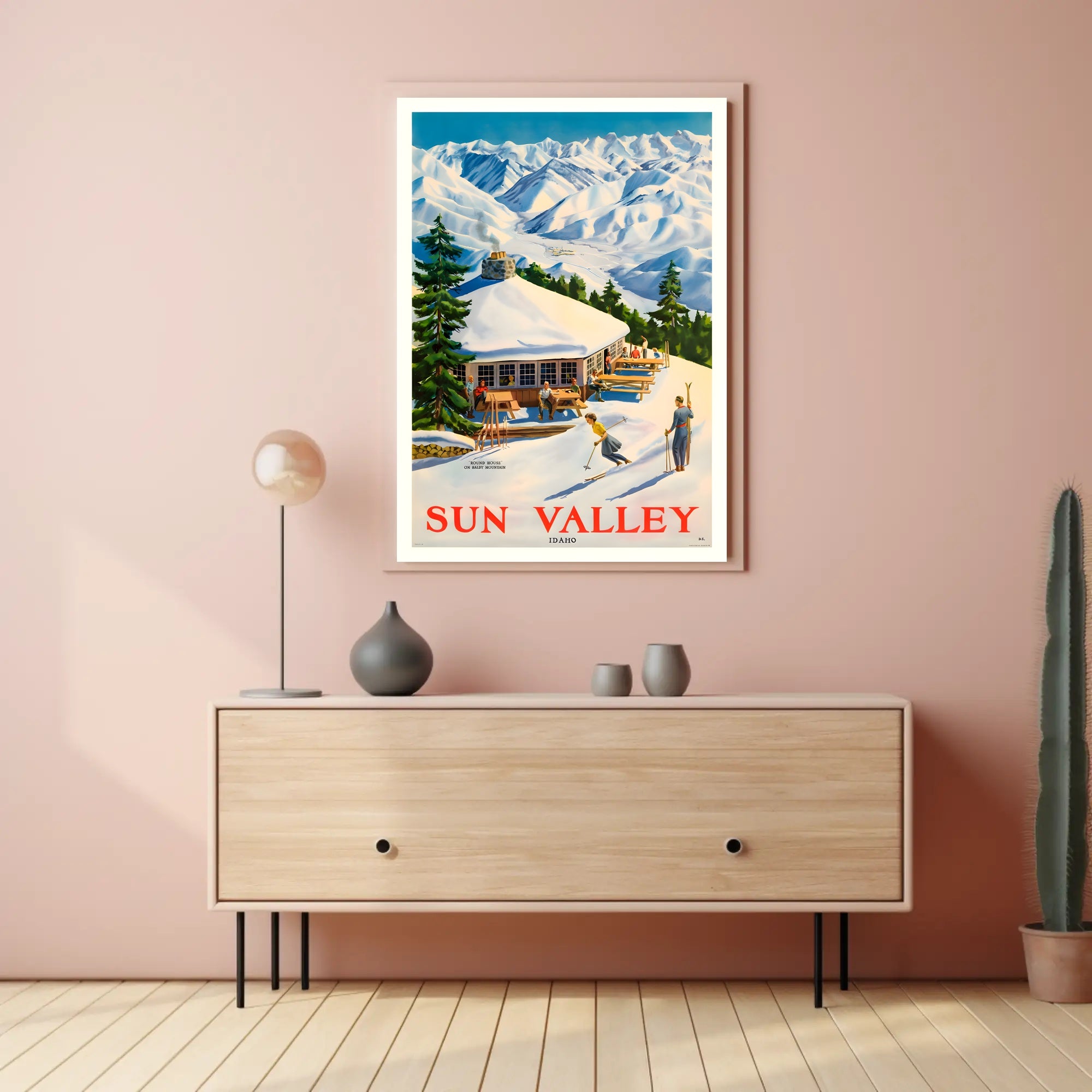 Sun Valley Ski Retreat Poster PosterGoat