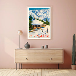 Sun Valley Ski Retreat Poster PosterGoat