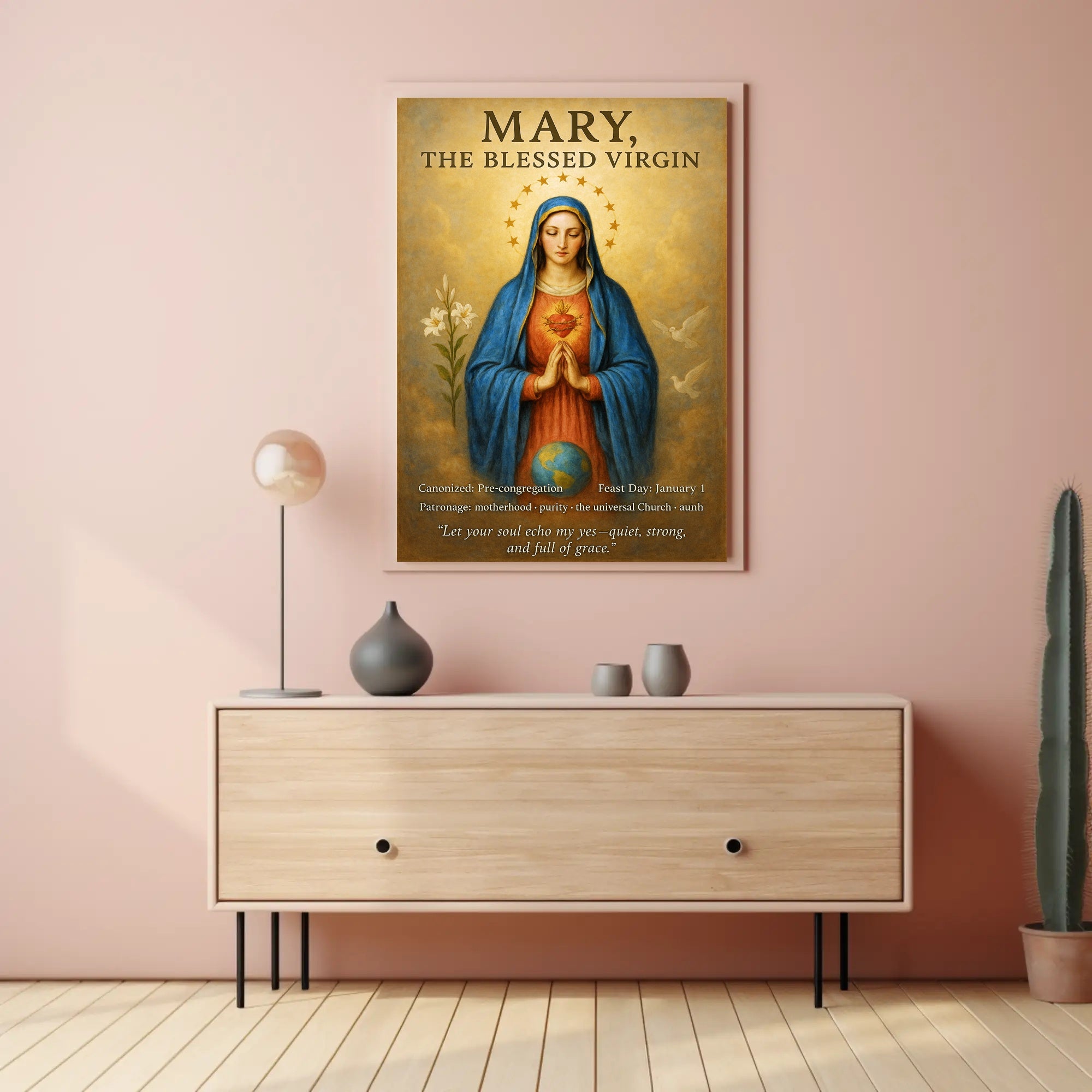 Mary, The Blessed Virgin Poster PosterGoat