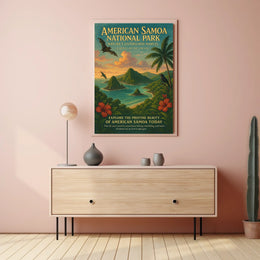 National Park of American Samoa Travel Poster