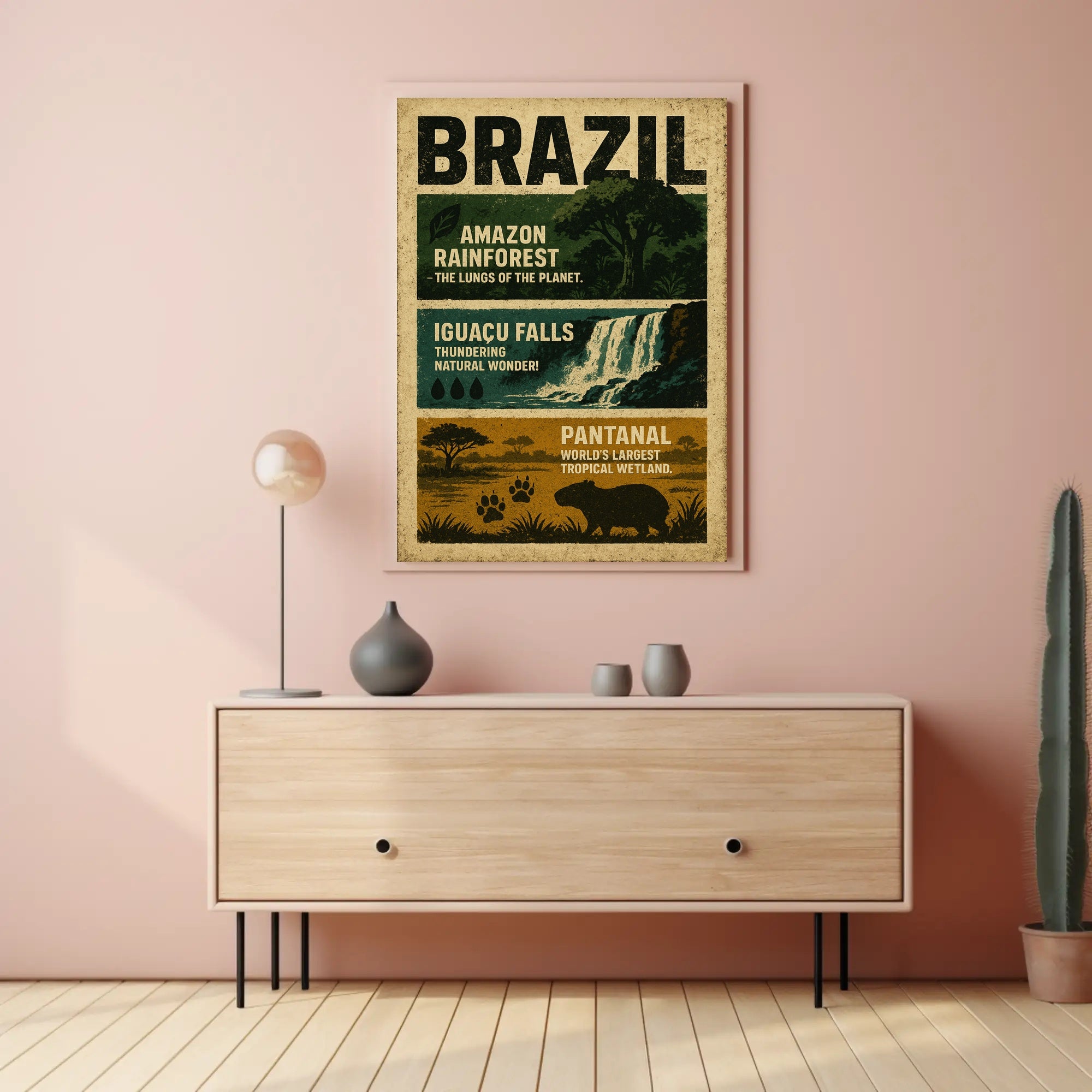Wonders of Brazil Poster PosterGoat