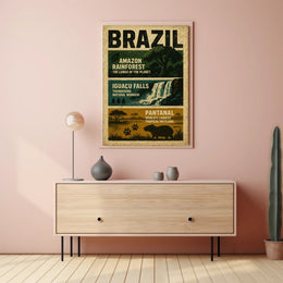 Wonders of Brazil Poster PosterGoat