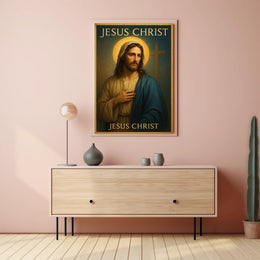 Jesus Christ Wall Art Vintage Print PosterGoat