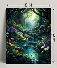 Enchanted Forest Oasis Poster