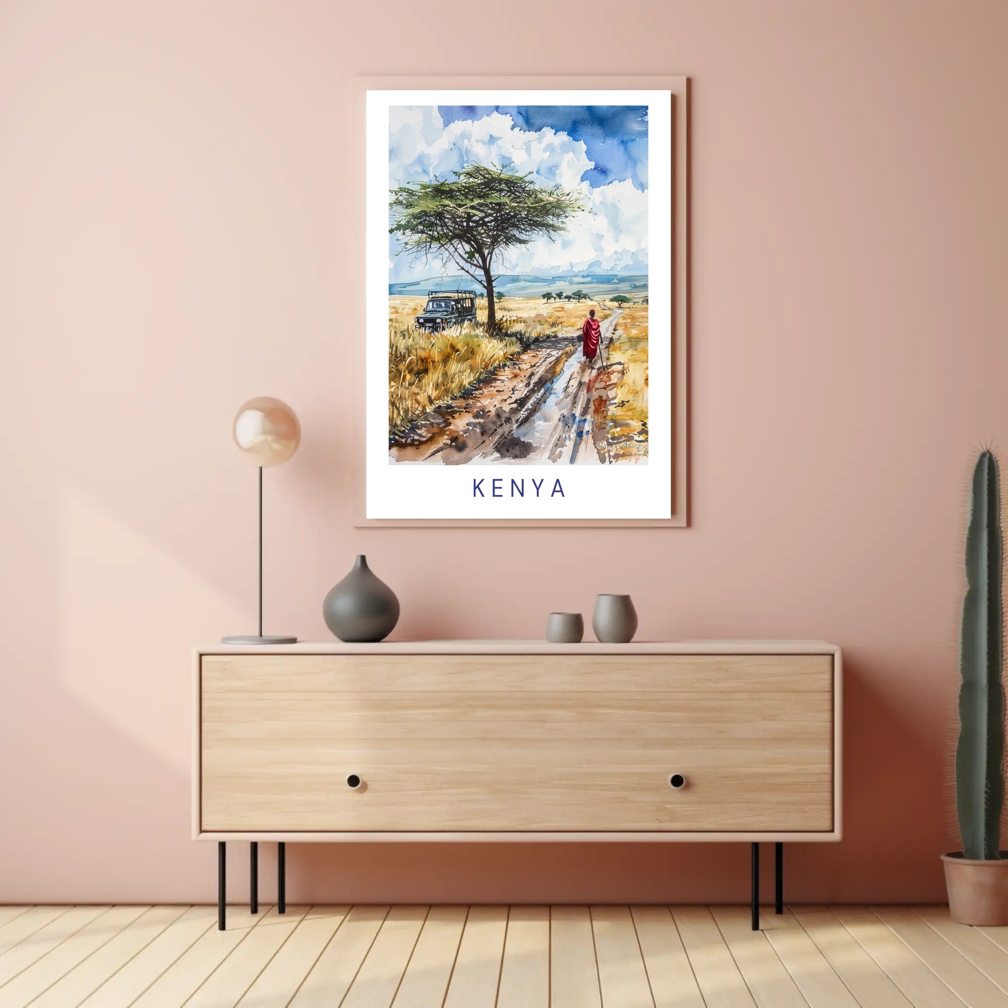 Kenya Savanna Adventure Cultural or Heritage Poster PosterGoat