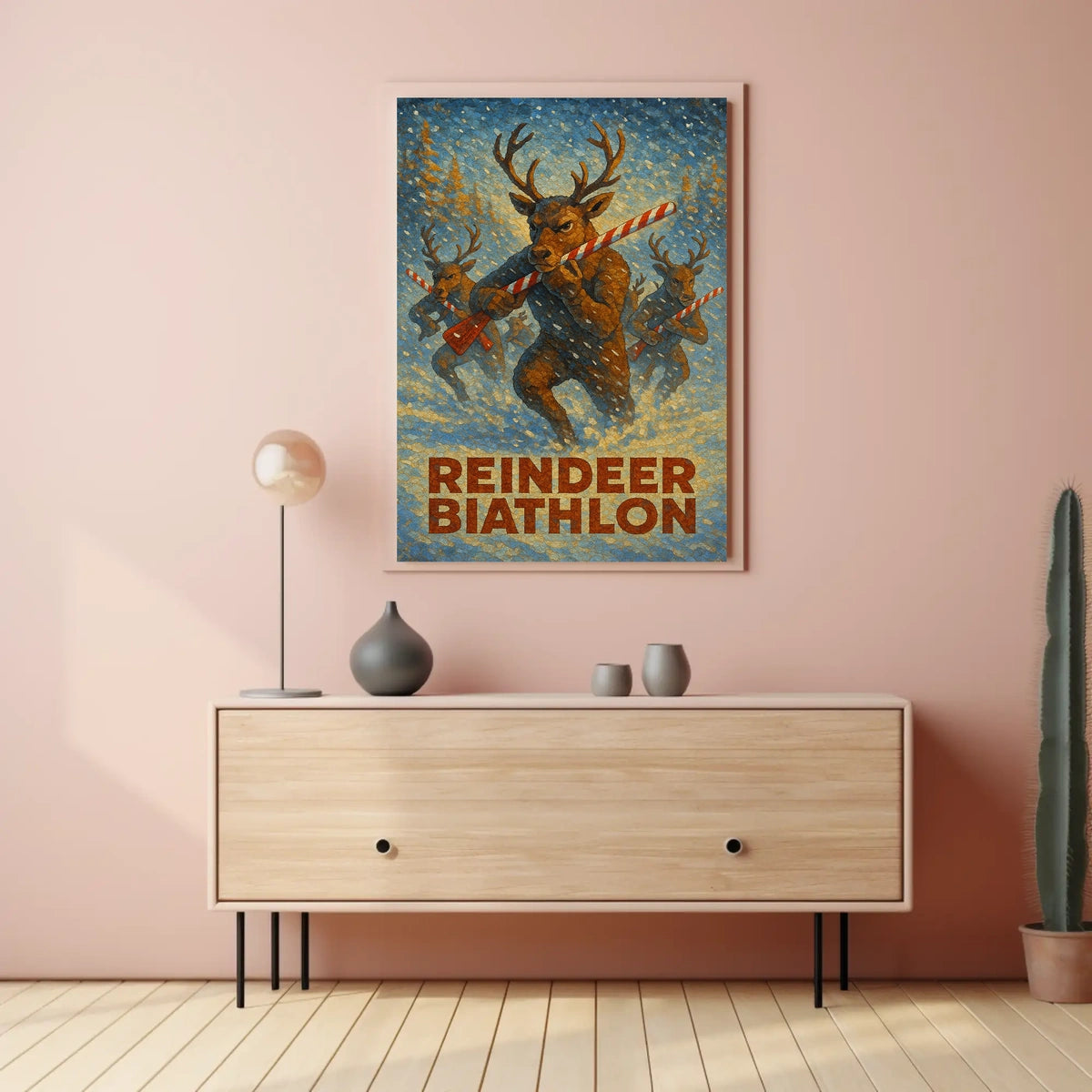 Reindeer Biathlon Fantasy Sports Adventure Poster