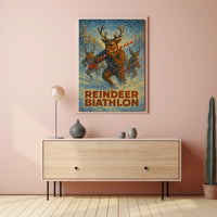 Reindeer Biathlon Fantasy Sports Adventure Poster