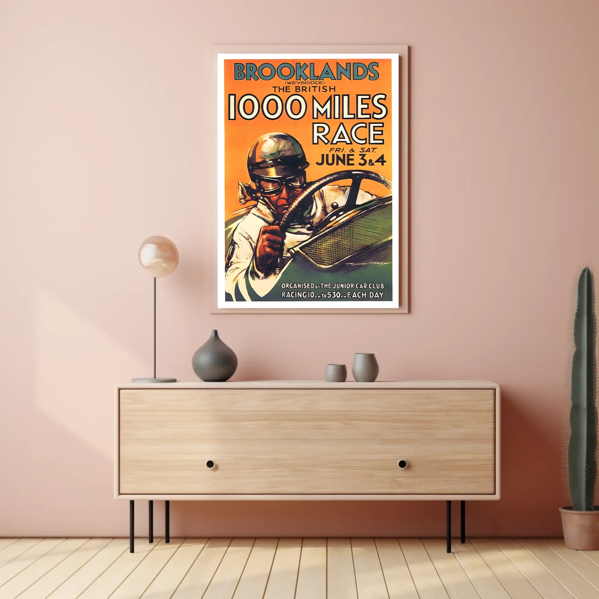 The British 1000 Miles Race at Brooklands Poster