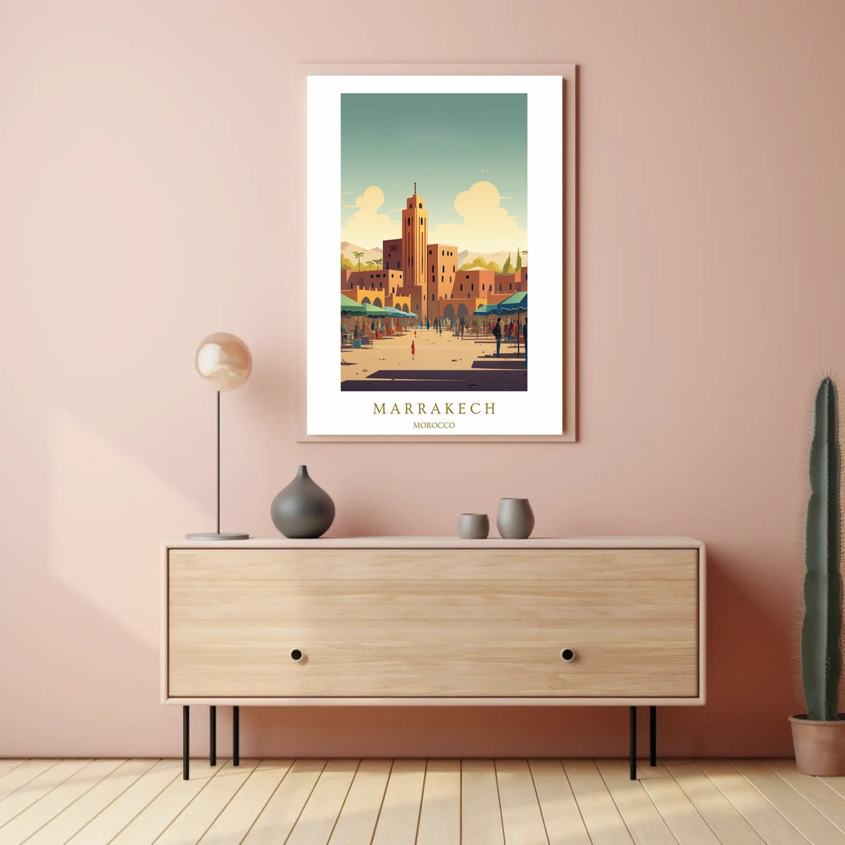 Marrakech A Vibrant Cityscape Poster