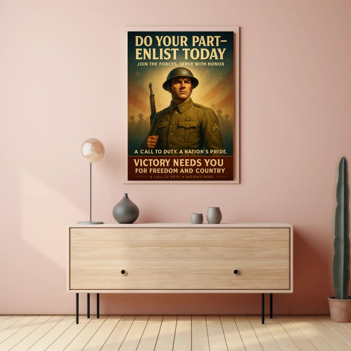 Enlist Today A Call To Duty Poster