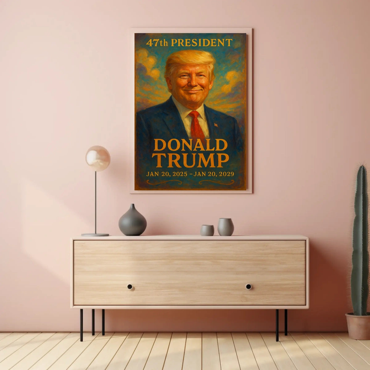 Donald Trump Visionary Painterly Hue Collector Poster