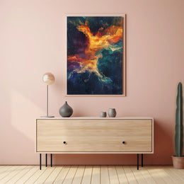 Cosmic Vortex Abstract Ethereal Art Space or Astronomy Poster PosterGoat