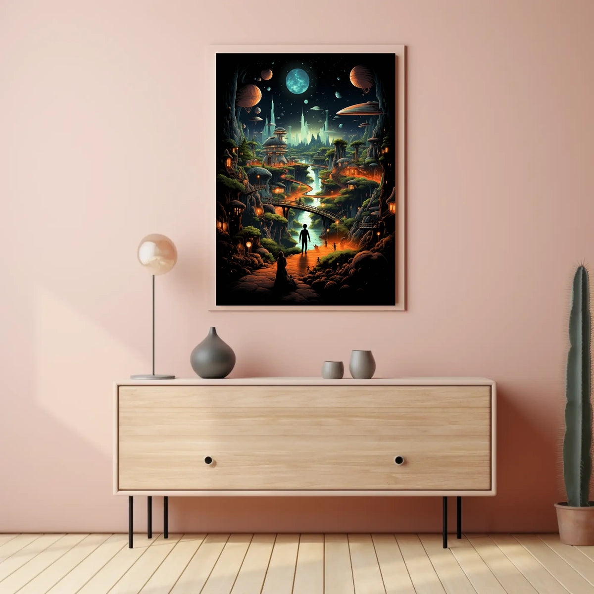 Enchanted Moonlit Realm Poster