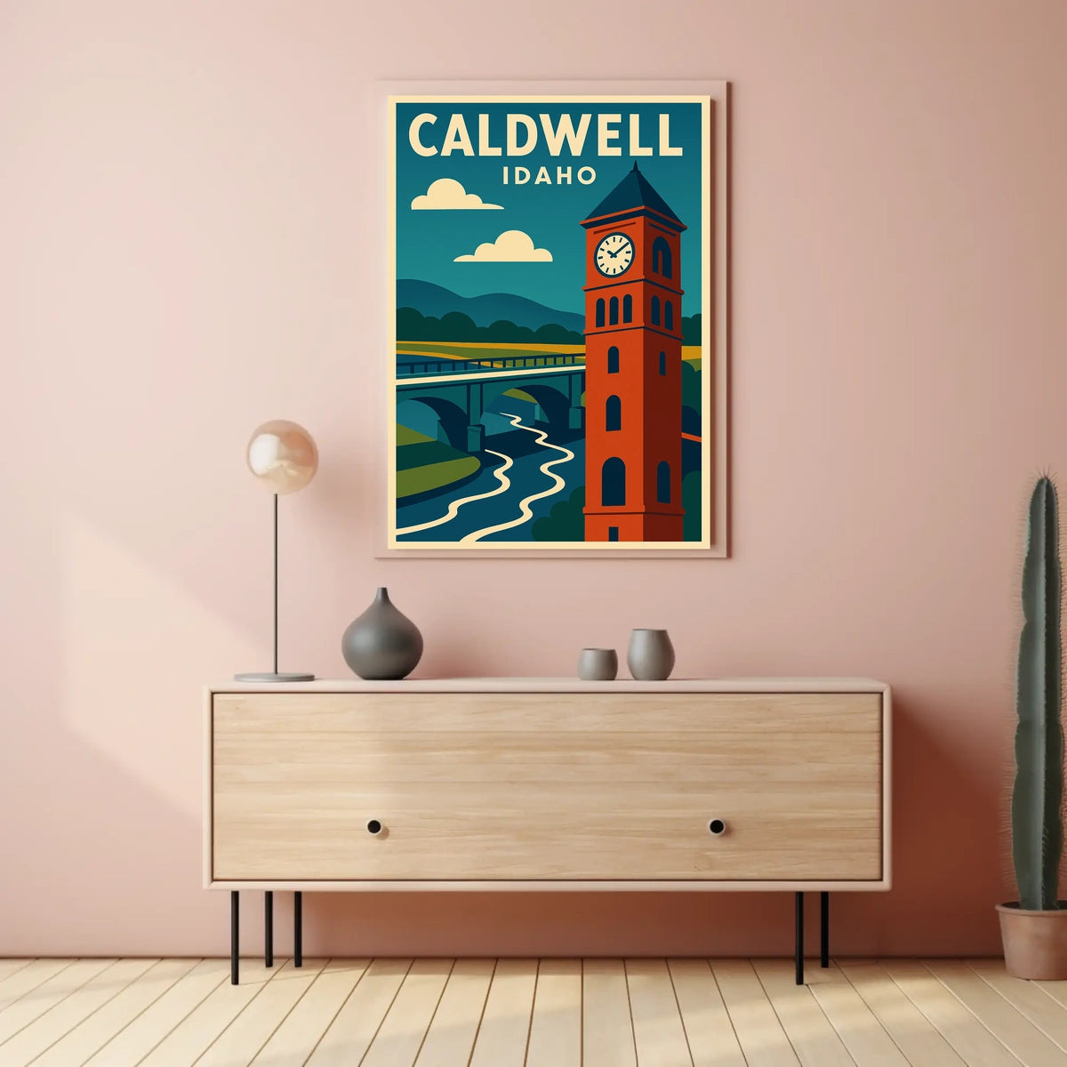 Caldwell Idaho Scenic Travel Landscape Photography Realism Timeless Home Decor Poster