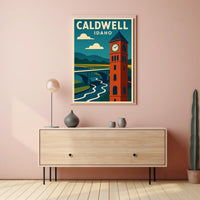 Caldwell Idaho Scenic Travel Landscape Photography Realism Timeless Home Decor Poster