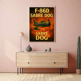 F-86D Sabre Dog Poster PosterGoat