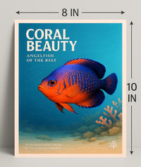 Coral Beauty Angelfish Poster PosterGoat