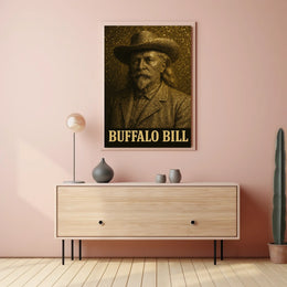 Buffalo Bill Western Portrait: Cultural or Heritage Poster