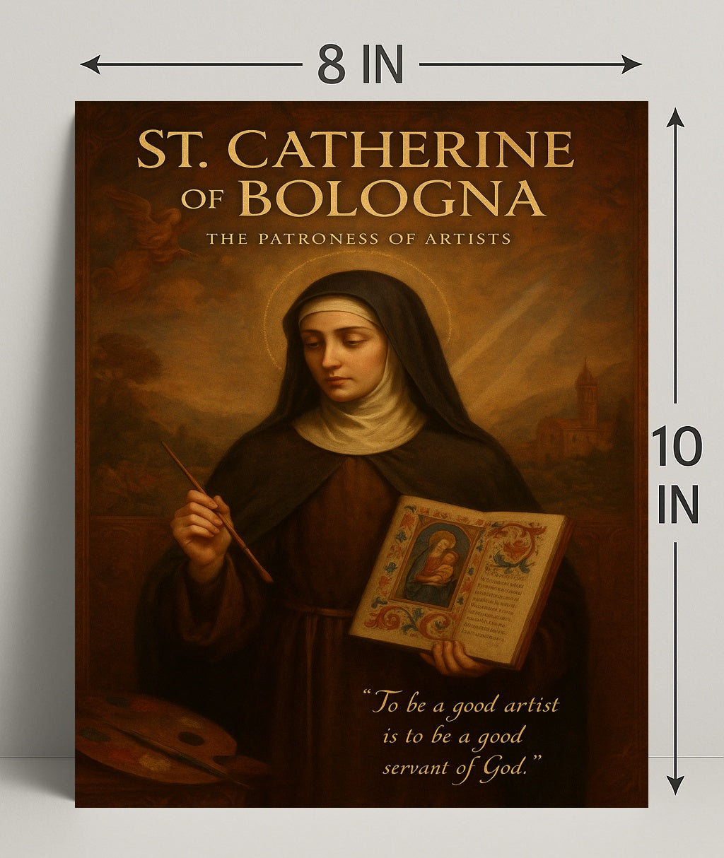 St. Catherine Of Bologna The Patroness Poster