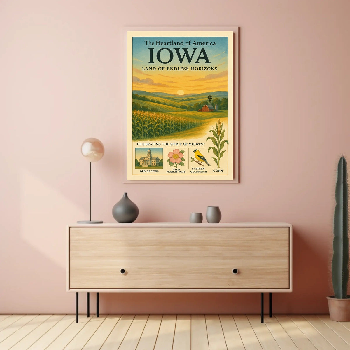 Iowa Land of Endless Horizons Poster