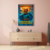 Frederick Jones Superhero Inventor Educational or Infographic Poster PosterGoat