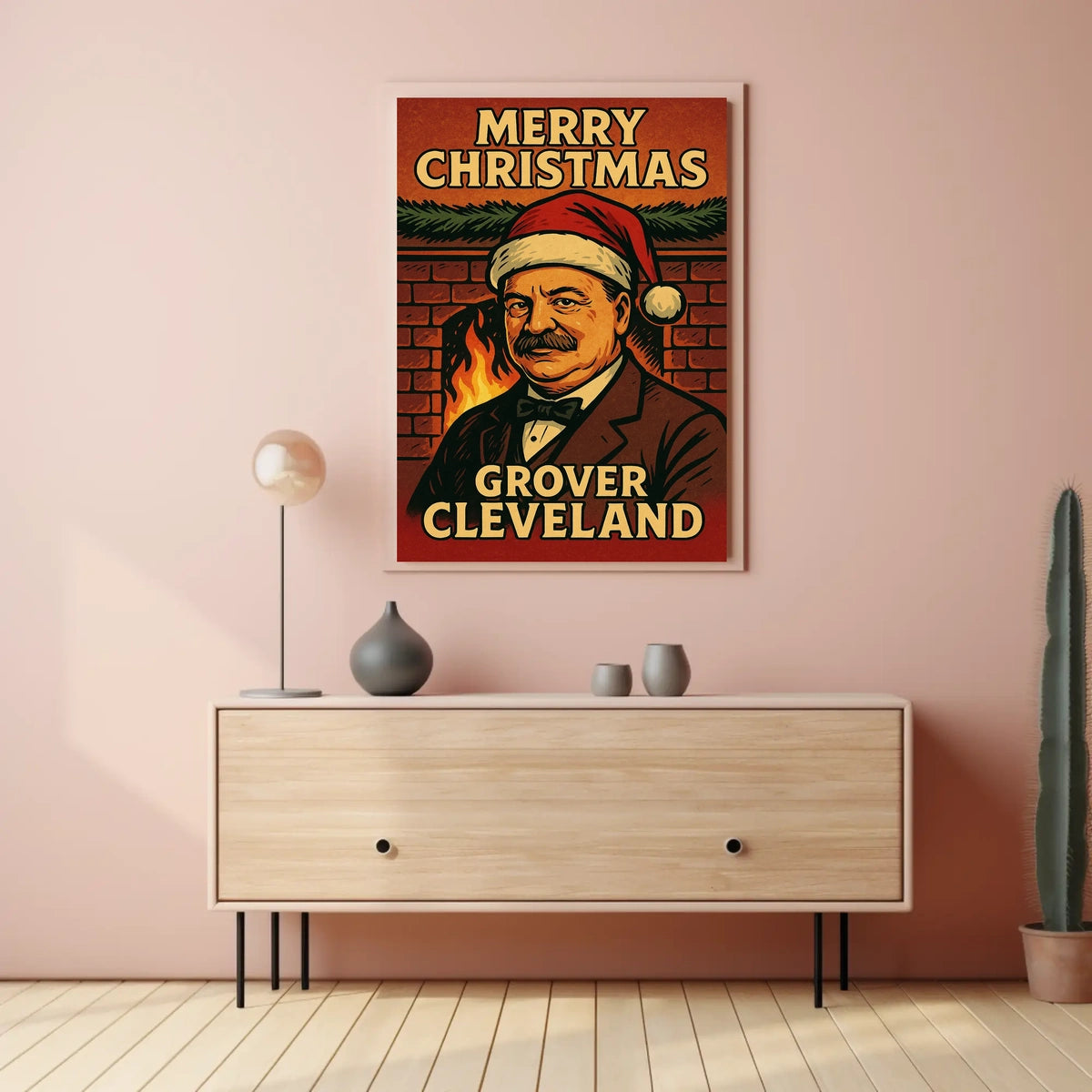 Grover Cleveland Christmas Poster