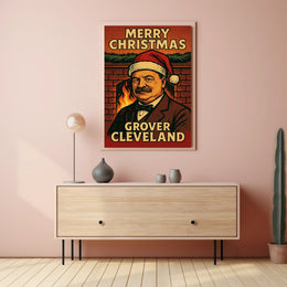 Grover Cleveland Christmas Poster