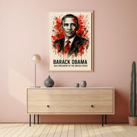 Barack Obama Watercolor Masterpiece, Historical or Presidential Poster