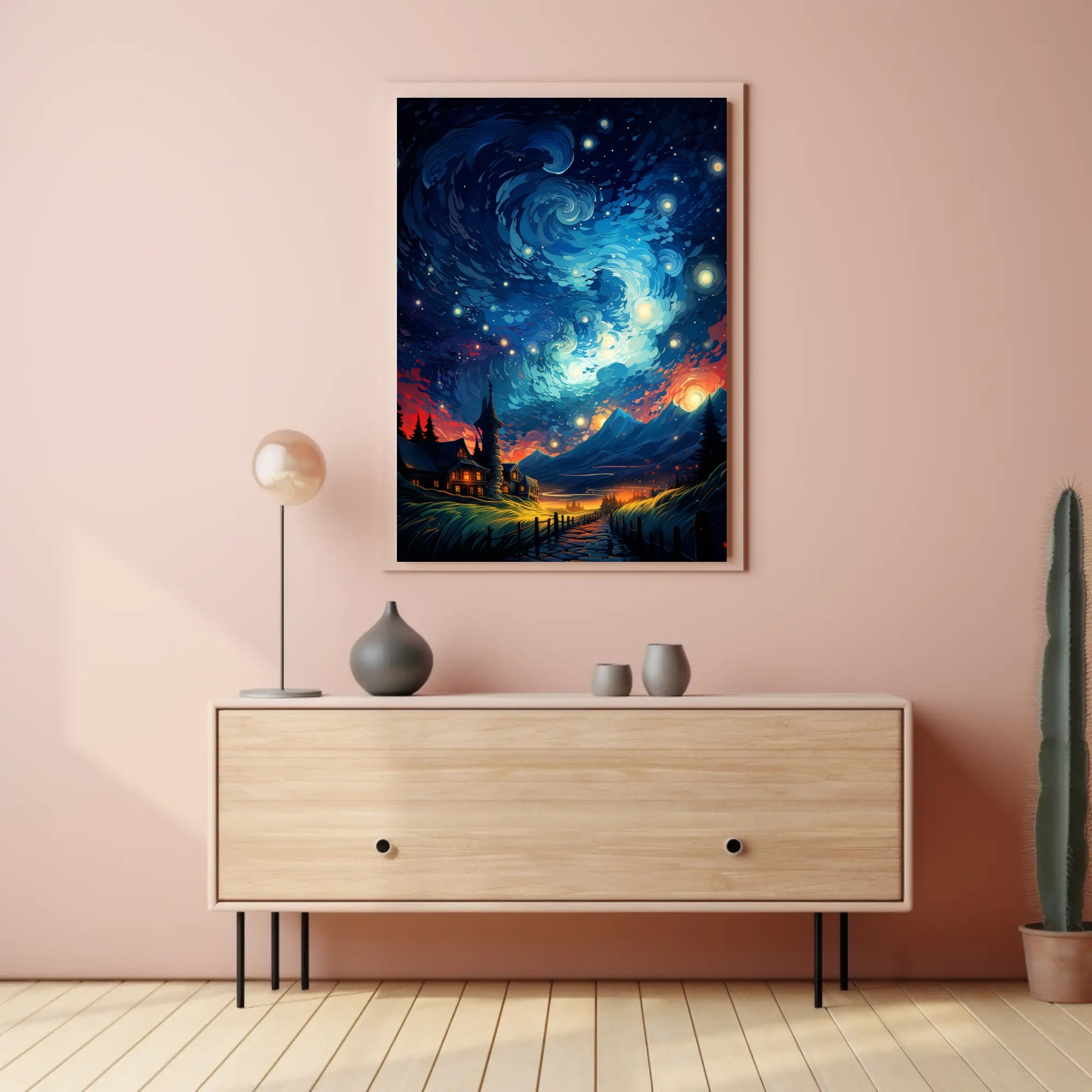 Starry Night Dreamscape Poster