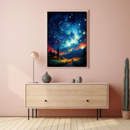 Starry Night Dreamscape Poster