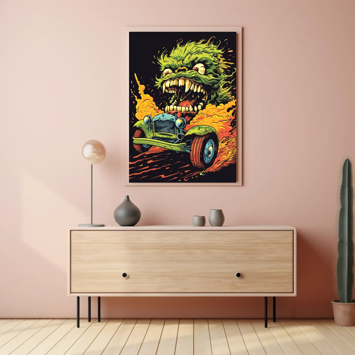 Monster On Wheels Poster
