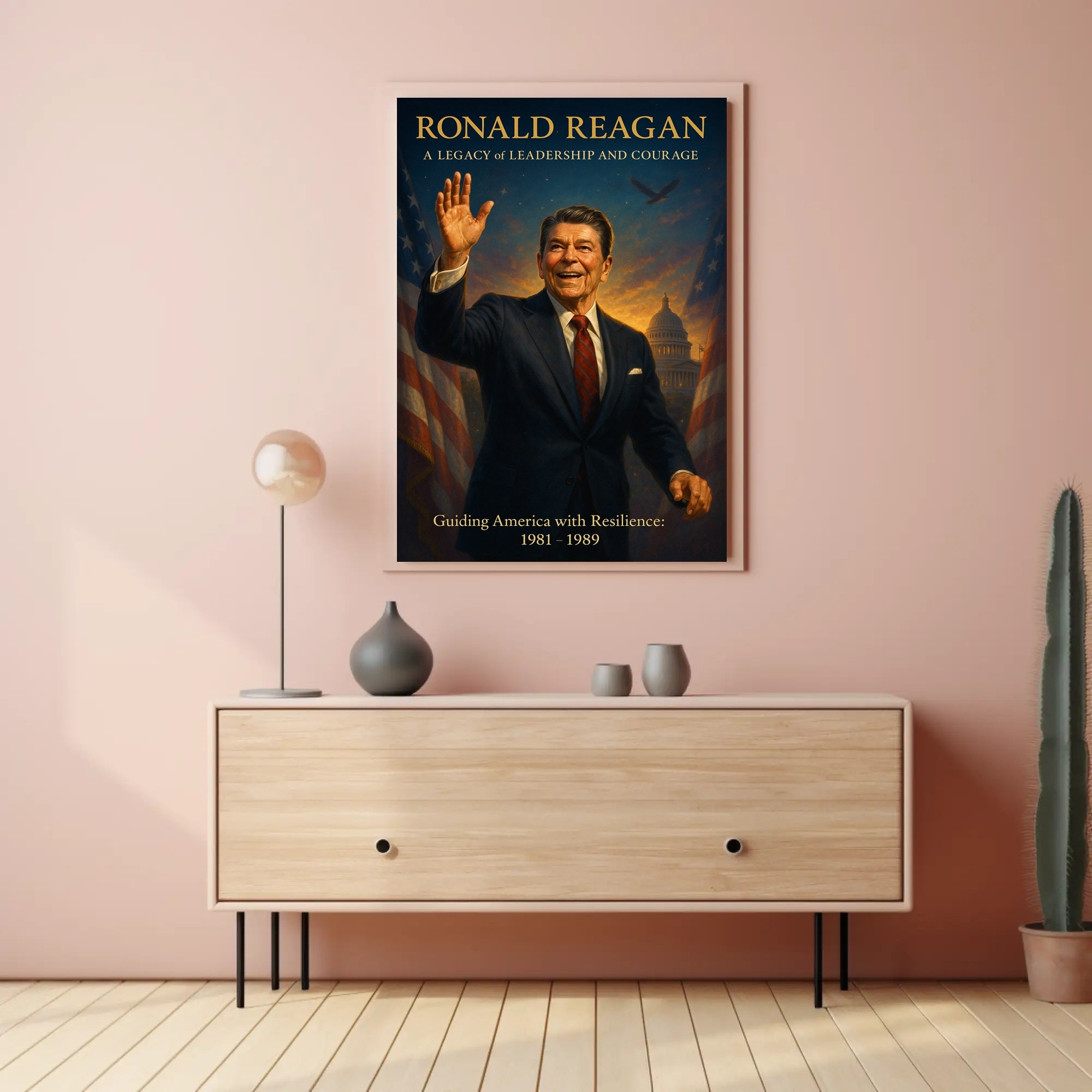 Ronald Reagan Inspirational American Presidential Poster