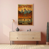 Denver Rocky Mountain Noël Poster