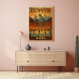 Denver Rocky Mountain Noël Poster