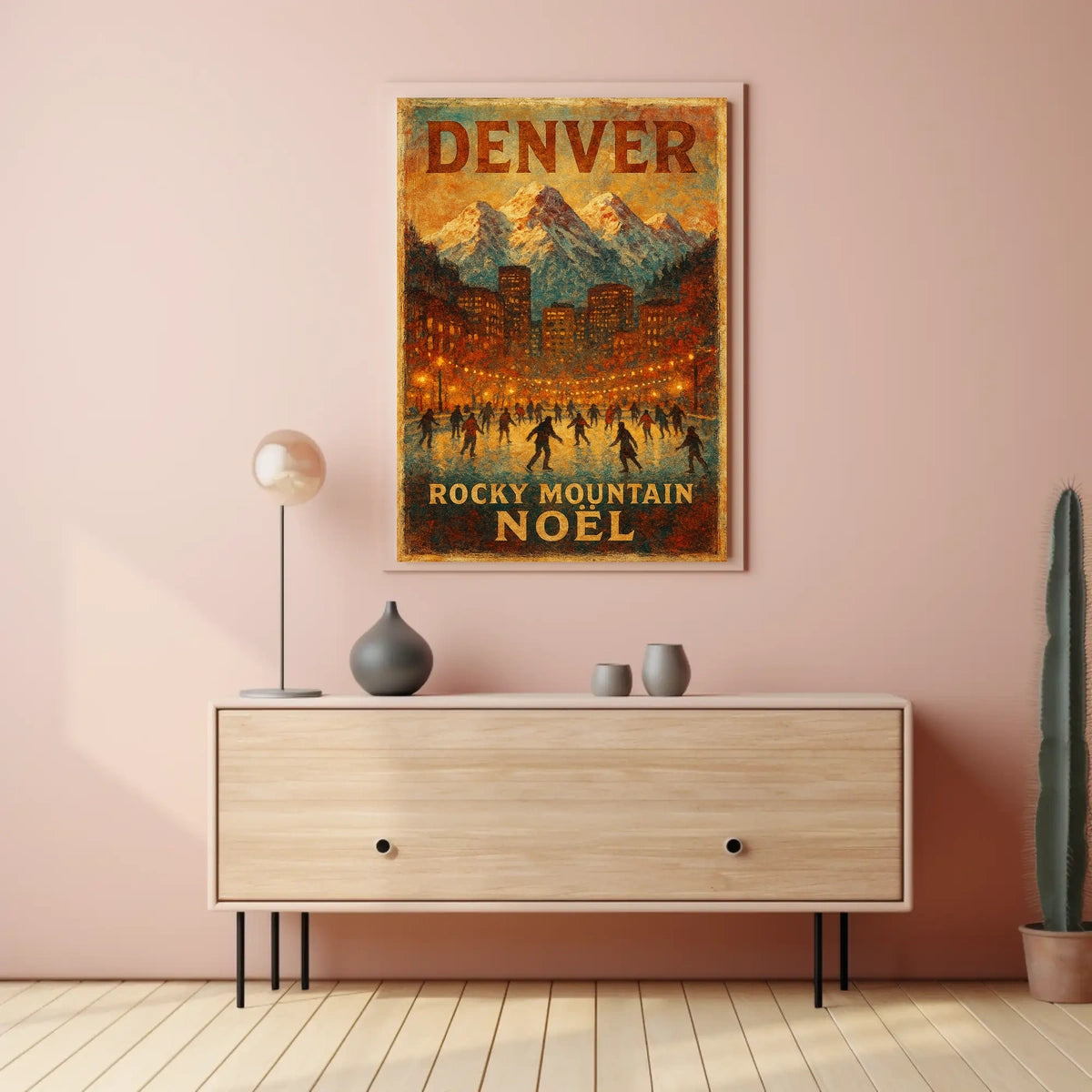 Denver Rocky Mountain Noël Poster